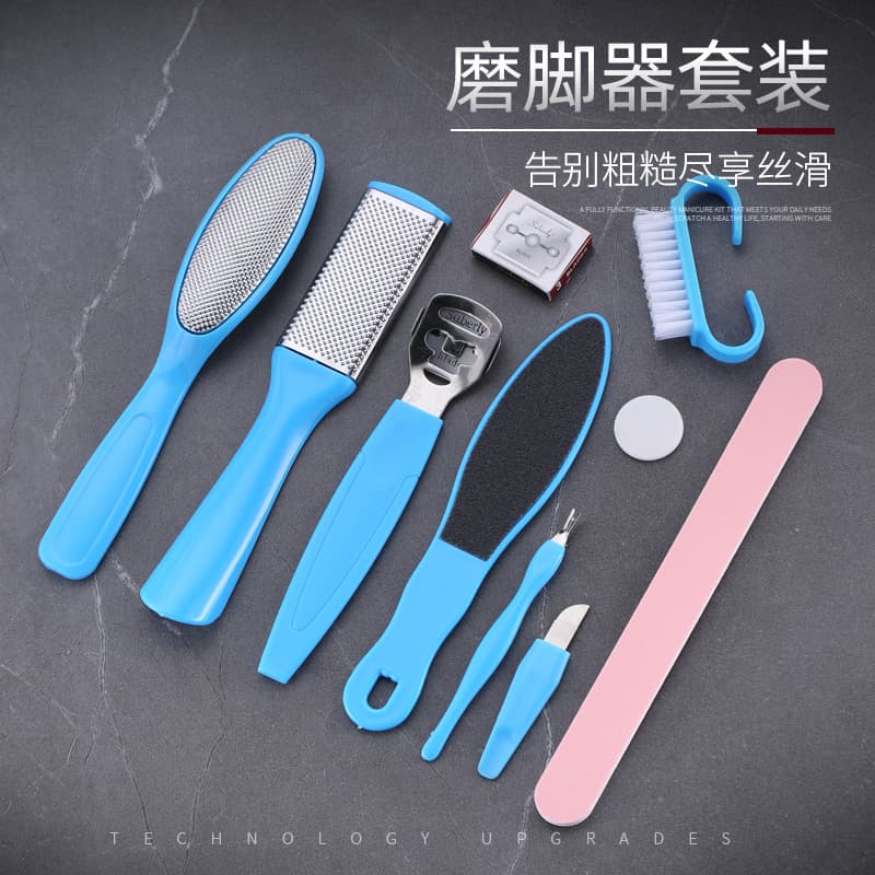 Stainless Steel Foot File for Dead Skin Removal, Callus Remover Foot Scraper with Cover