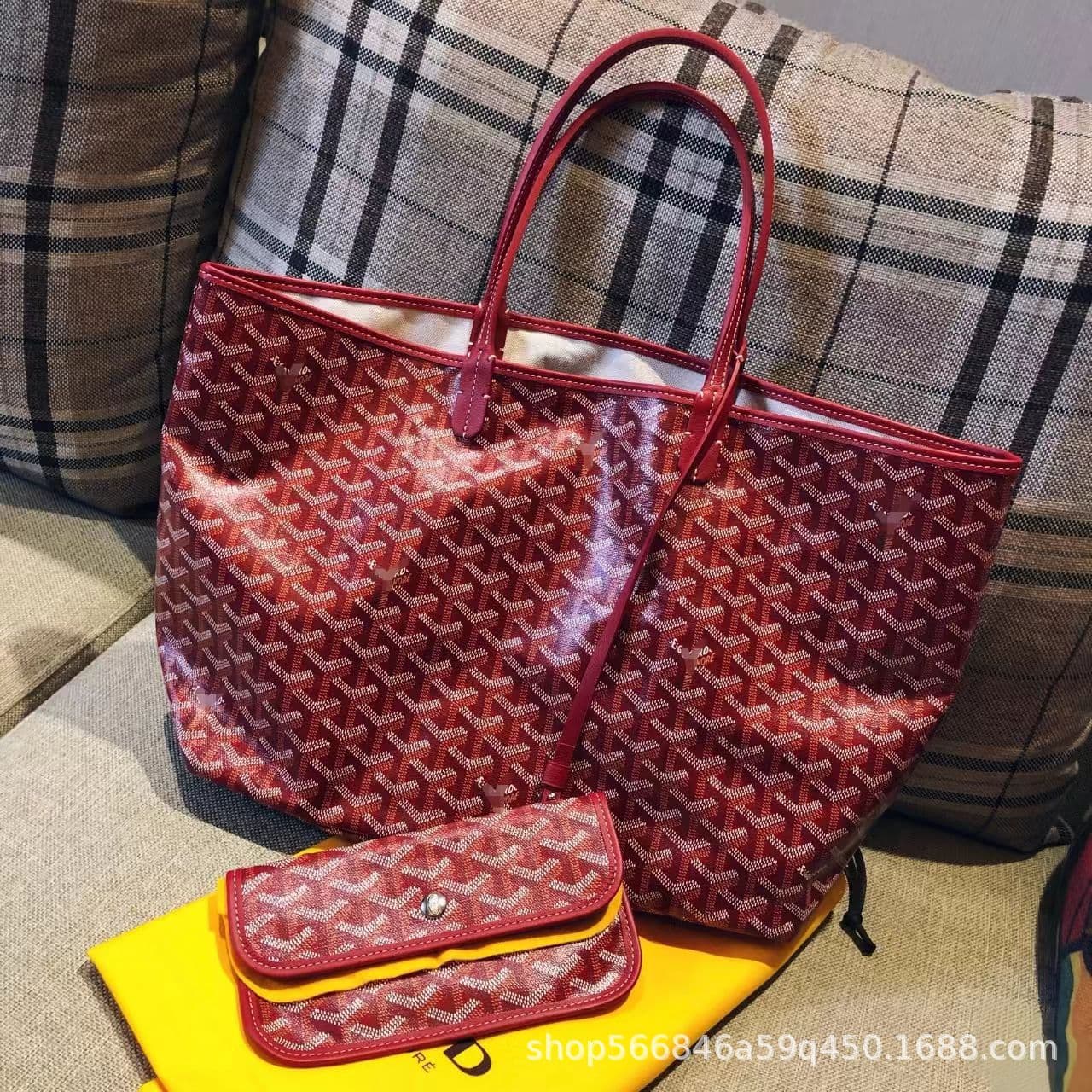 Goyard Tote Bag Large Capacity Shoulder Bag Goyard Print Handbag Mother-Child Bag Cross-Border Hot Seller