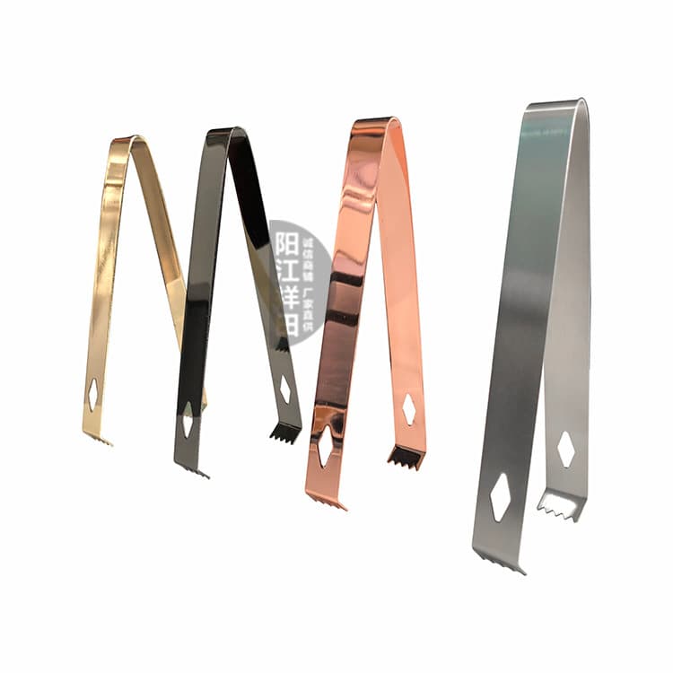 Factory Direct Stainless Steel Ice Tongs - Clip for Ice Cubes, Pellets, and Lemons at Discounted Prices