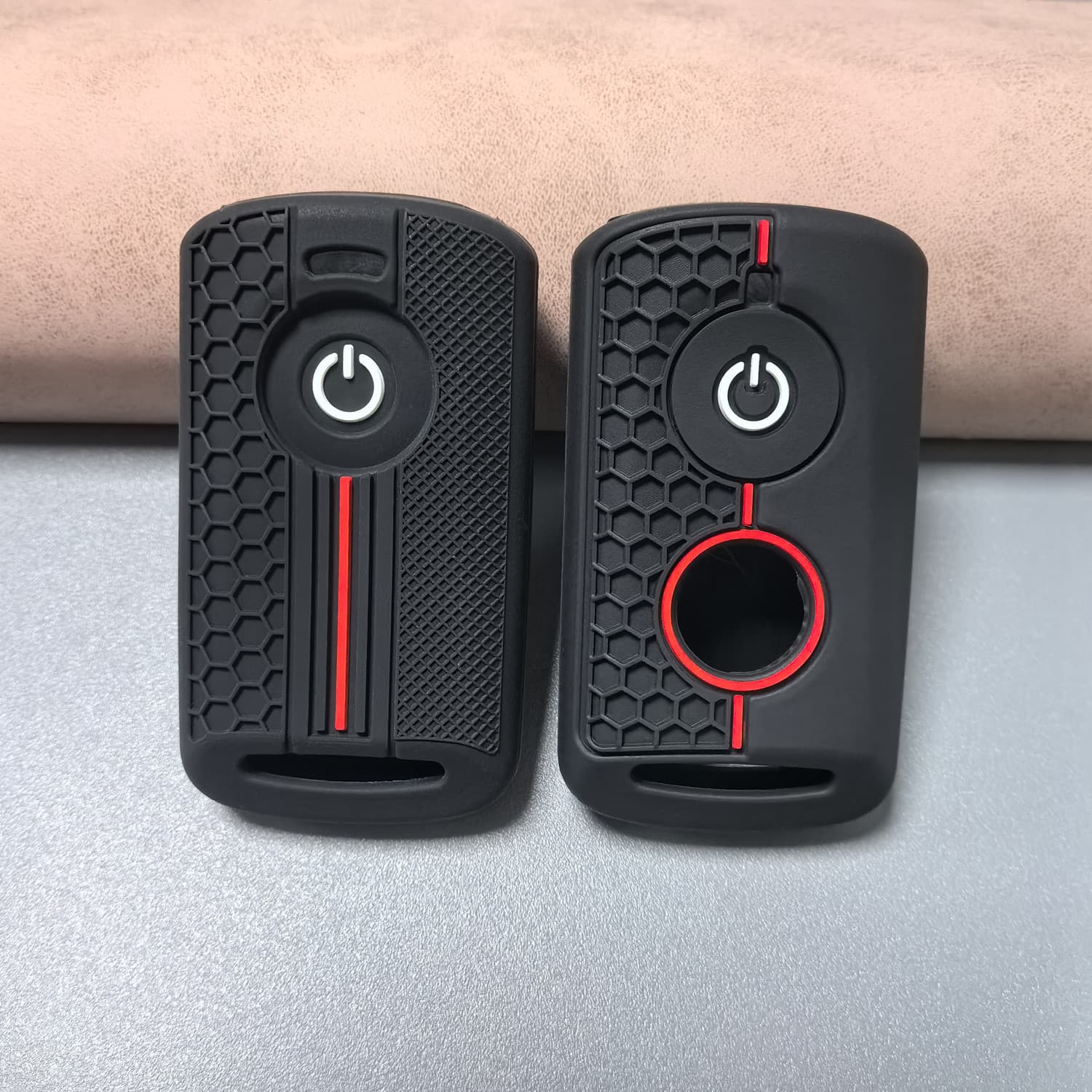 Suitable for Yamaha Nmax155 Motorcycle Key Cover Nvx155 Silicone Remote Control Case Aerox300 Honeycomb