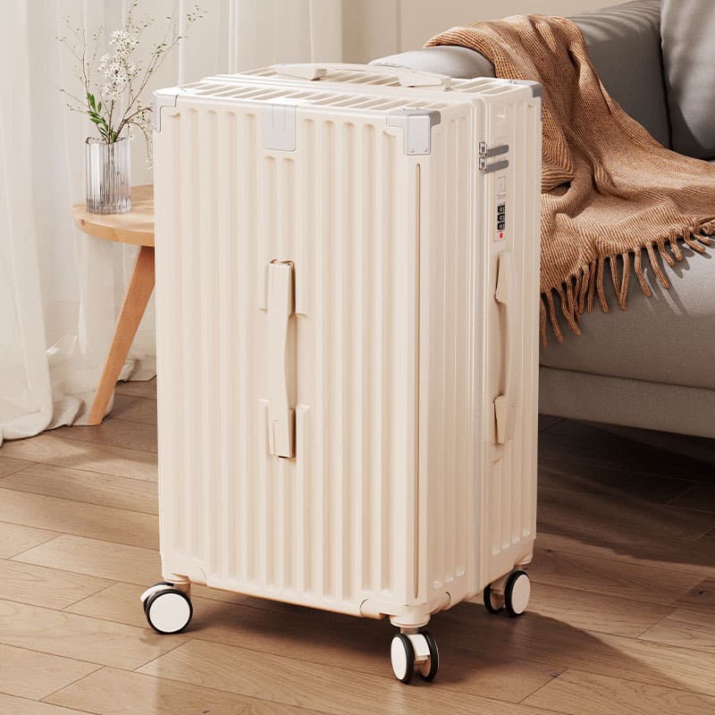Extra Large Capacity Thickened Luggage Carryon Suitcase for Travel Waterproof Anti-Theft with USB Port And Cup Holder