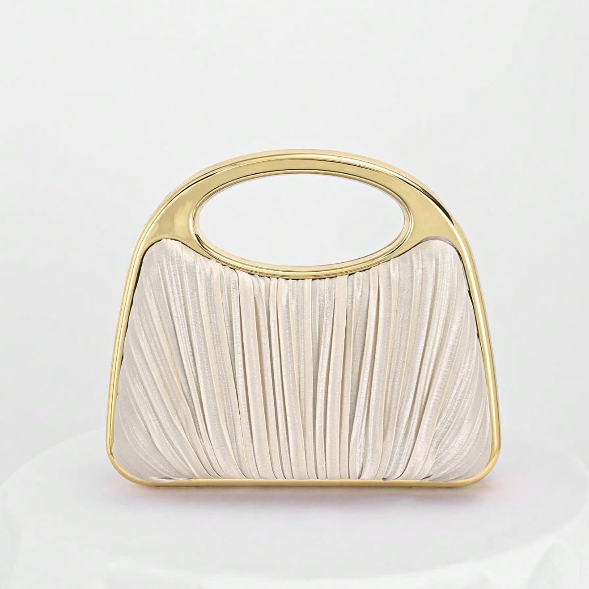 Cross-Border Hot Selling Evening Bag Elegant Socialite Women's Bag Acrylic Pleated Evening Bag Cheongsam Clutch