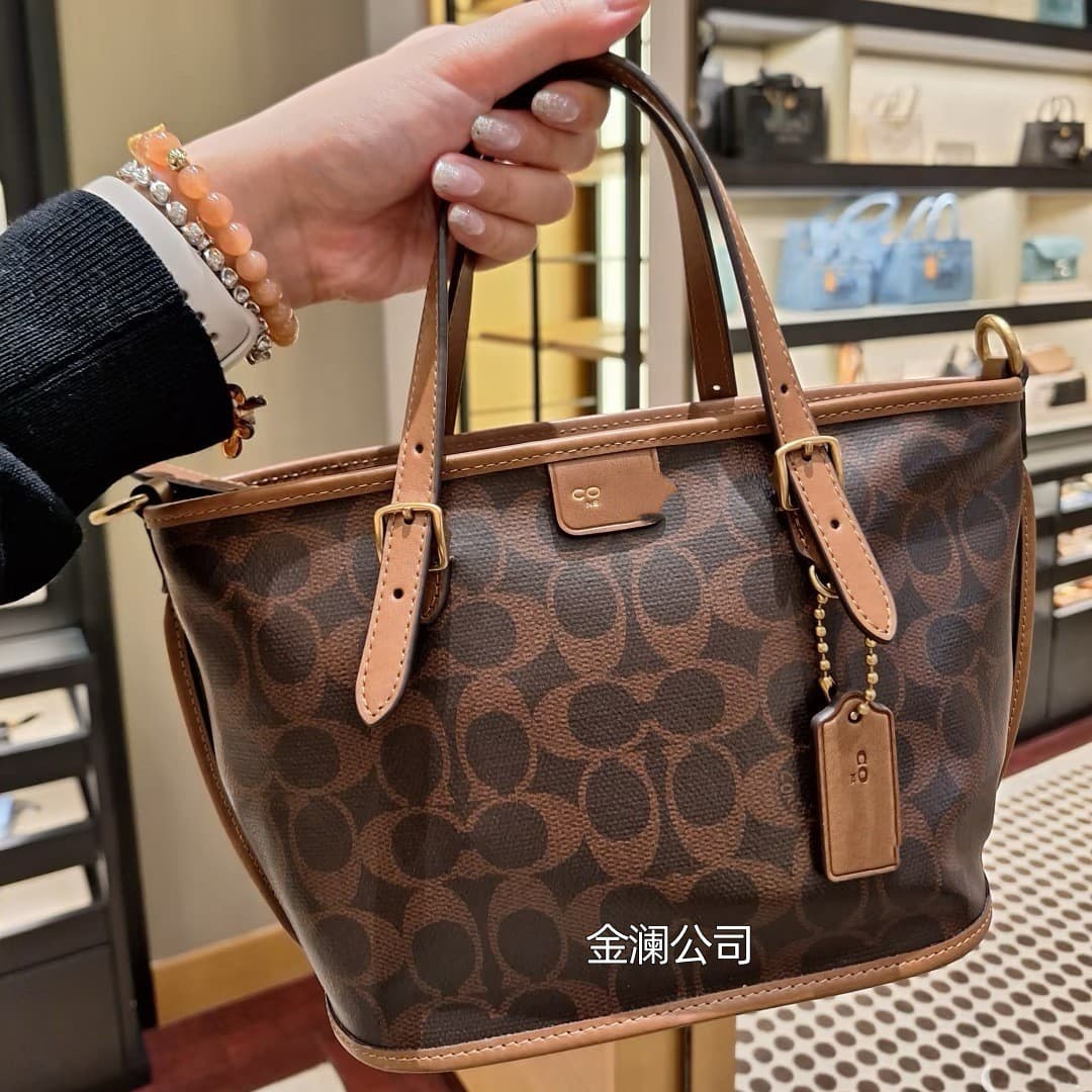 25 Outlet's new taxi tote presbyopic shopping bag mini tote bag shoulder crossbody portable vegetable basket bag