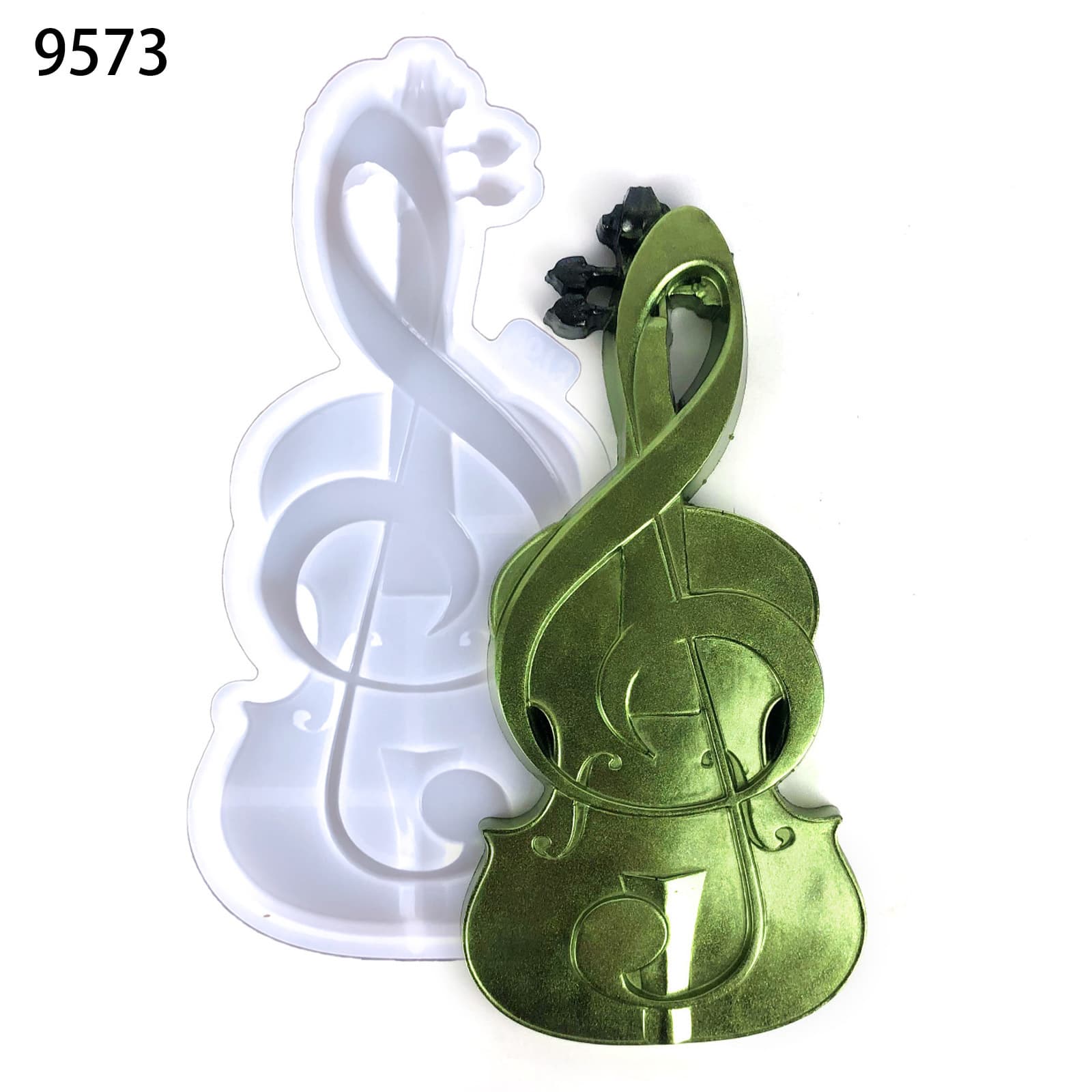 Guitar Pendant Silicone Mold Living Room Wall Sticker Creative Ornament Decoration Semi-3D Music Guitar Epoxy Resin Mold