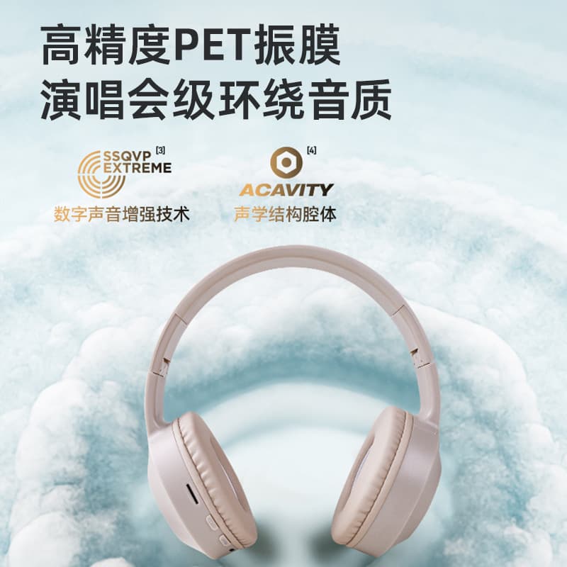 M3 New Over-Ear Bluetooth Headphones Noise Cancelling Heavy Bass Fashion Gaming LED Factory Wholesale eSports Low Latency