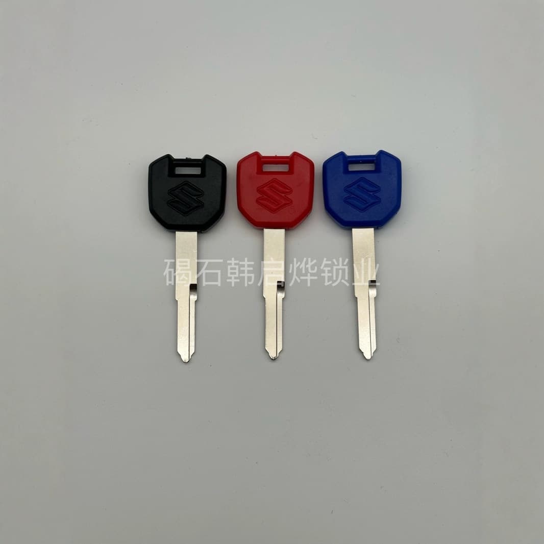 Key Blanks for Suzuki GSX250/R, DL250 Motorcycles, Anti-Theft and Chip-Ready