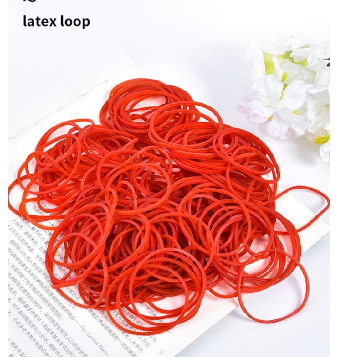 12cm*1.4mm Red Vietnam Imported Thin Rubber Bands, Rubber Rings, Elastic Bands, Bundling Bands
