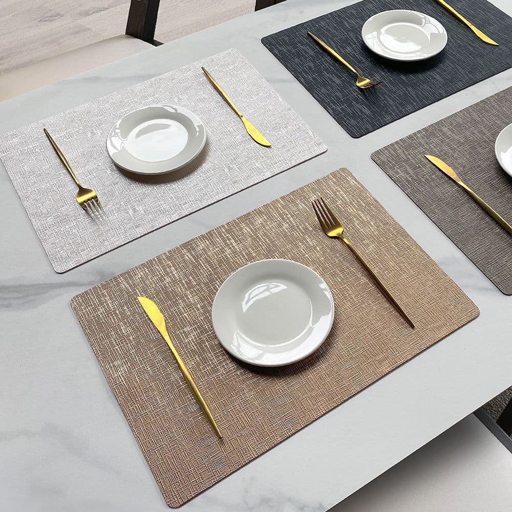 Placemat Insulation Mat Rectangular Dining Table Mat Restaurant High-End Placemat Western Placemat Hotel Placemat Light Luxury Placemat