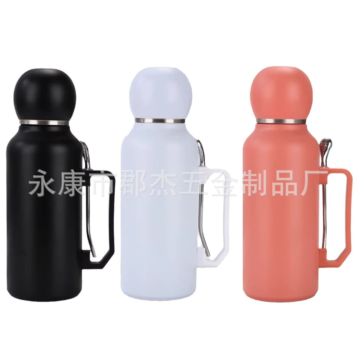Creative large-capacity stainless steel 304 outdoor mountaineering portable double-layer yerba mate vacuum insulated travel kettle