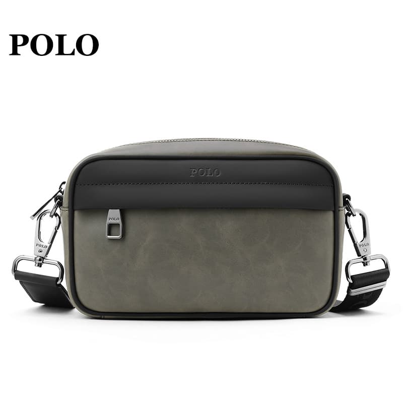 Polo Men's Crossbody Bag Brand Shoulder Bag 2023 Spring/Summer Contrast Color New Style Simple Fashion Messenger Bag