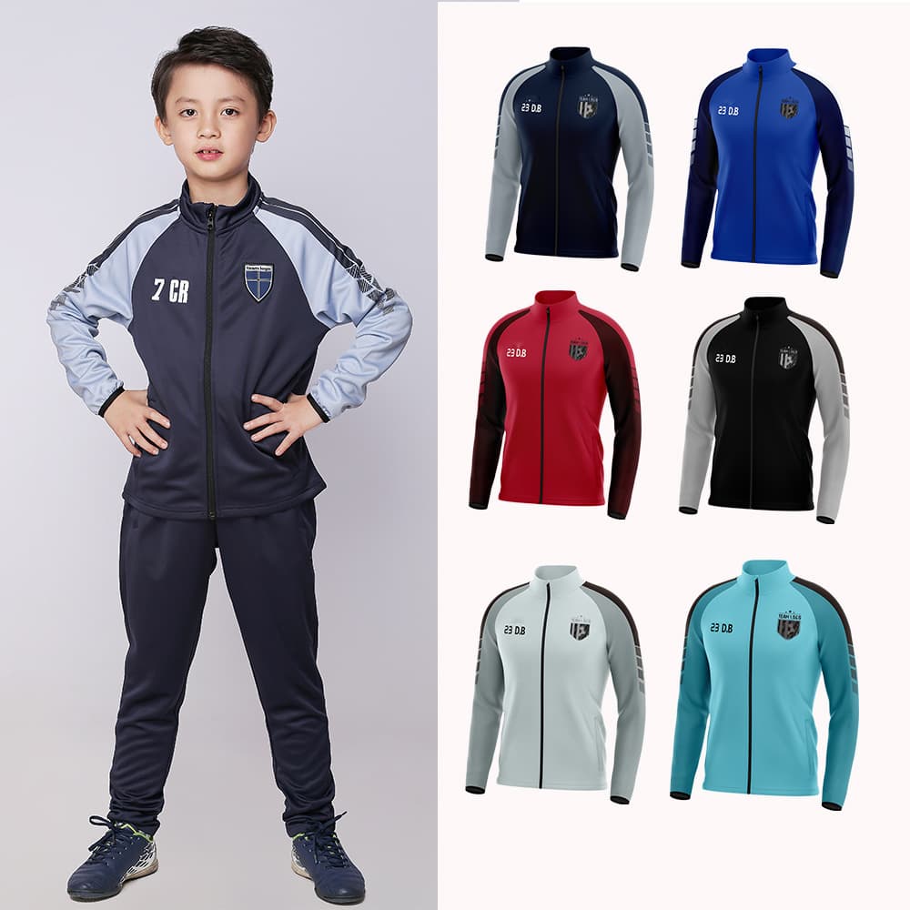 Children's Soccer Training Jacket Autumn/Winter New Print Unisex Kids Fashion Team Outdoor Competition Sport Jacket