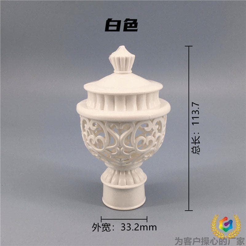 ✅ Hollow Curtain Rod End Caps, Roman Rod Finials, Old-Style Rod Heads, Curtain Stoppers, Decorative Rod Ends