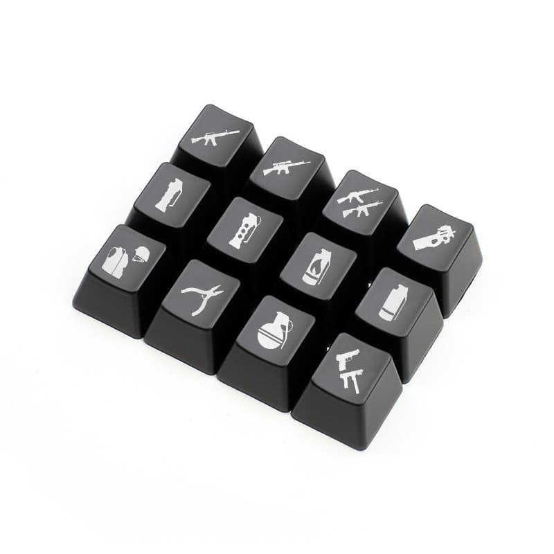 Custom Keycap CSGO Game Icon Grenade Gun Mechanical Keyboard Metal R4 Keycap Custom