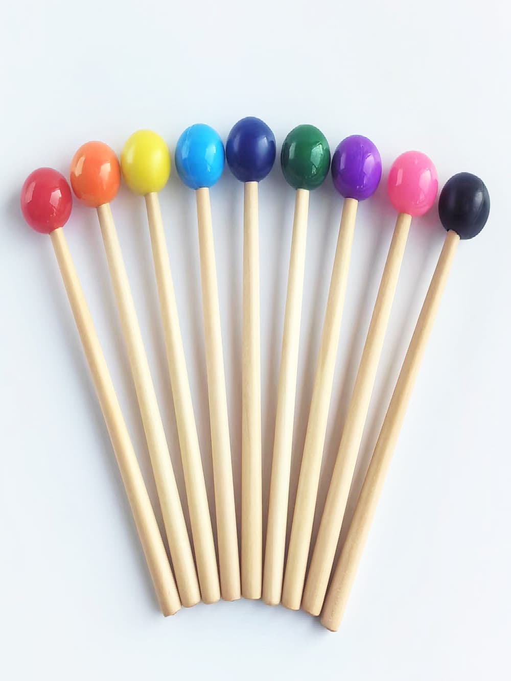 Direct supply of colored tuning forks, tuning hammers, drum hammers, aluminum plate harp, carillon, xylophone, marimba keyboard, universal hammers