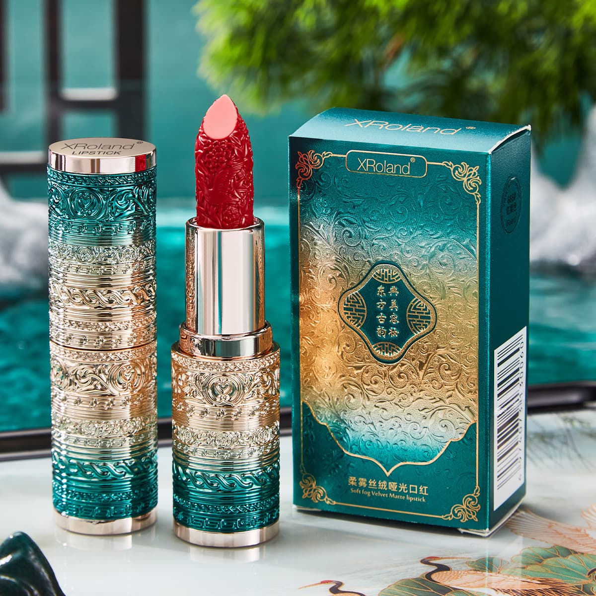 TikTok Velvet Matte Carved Lipstick, Long-lasting, Sweat-proof, Moisturizing, Primer Lipstick Wholesale
