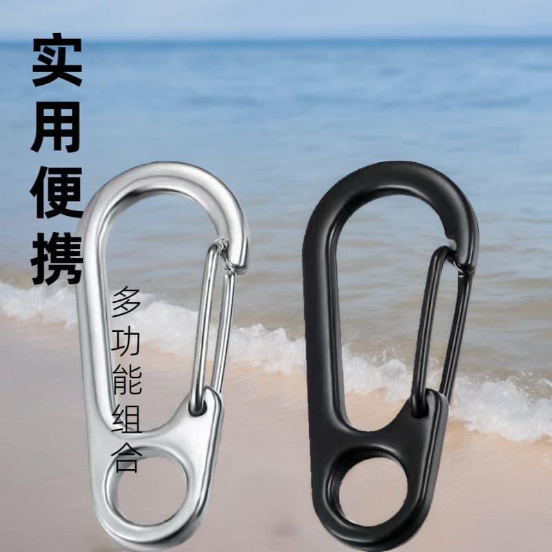 Mini Quick Zinc Alloy Keychain Hardware Christmas Ornament Dog Buckle Key Ring Accessories Metal Material Non-Patented Goods