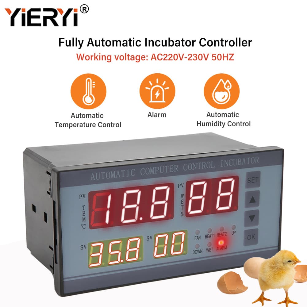 Four-Display Incubator XM-18 Controller 0.1 Temperature and Humidity Controller Automatic Egg Turning Microcomputer Controller