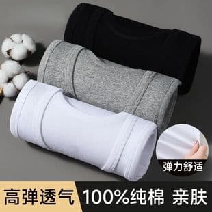 Men's Pure Cotton Vest Tank Top Ribbed Outerwear Full Cotton Summer Sleeveless Fitness Tight Base Layer