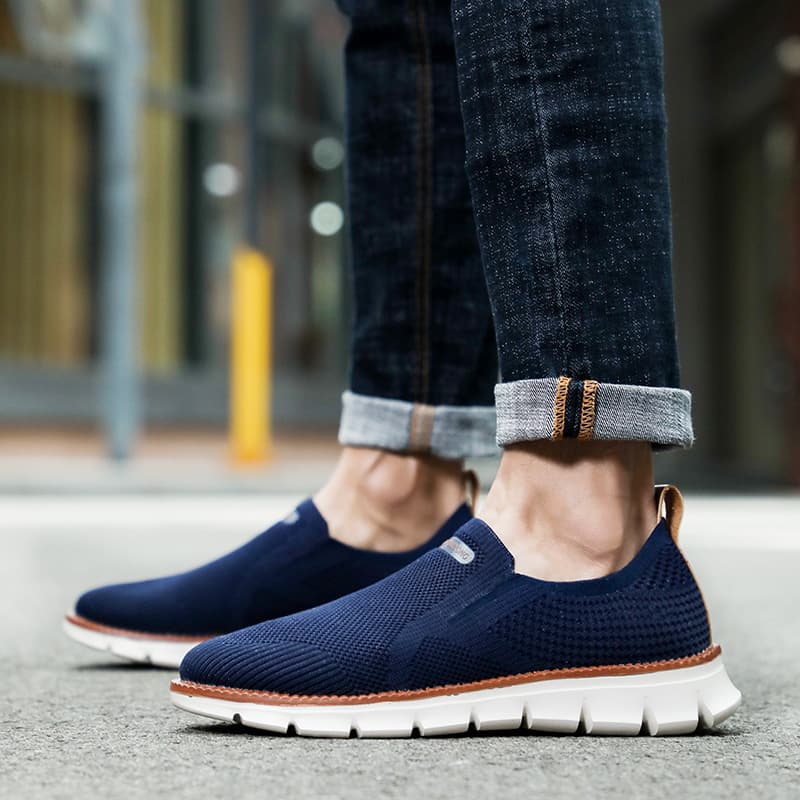Men's Summer Breathable Sports Shoes, Flyknit Casual Shoes, Trendy Korean Style Fashion Casual Shoes
