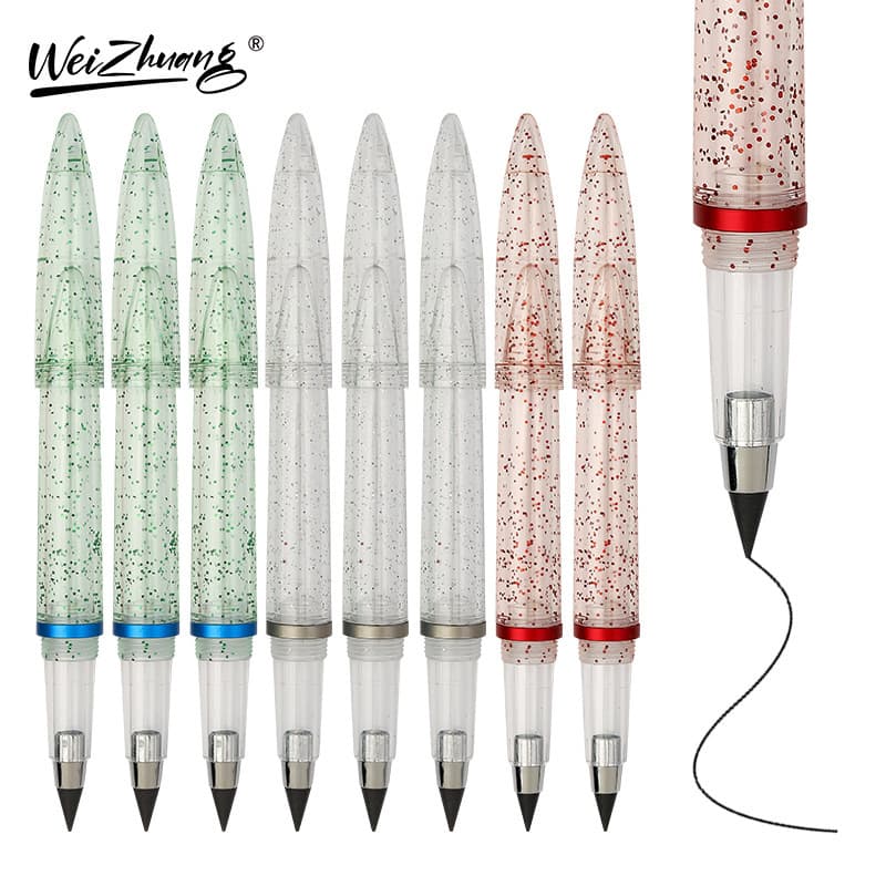 Starry New Sharpening-Free Pencil, Durable and Break-Resistant, No Need to Sharpen, for Writing and Drawing, Wear-Resistant with Replaceable Lead Tip