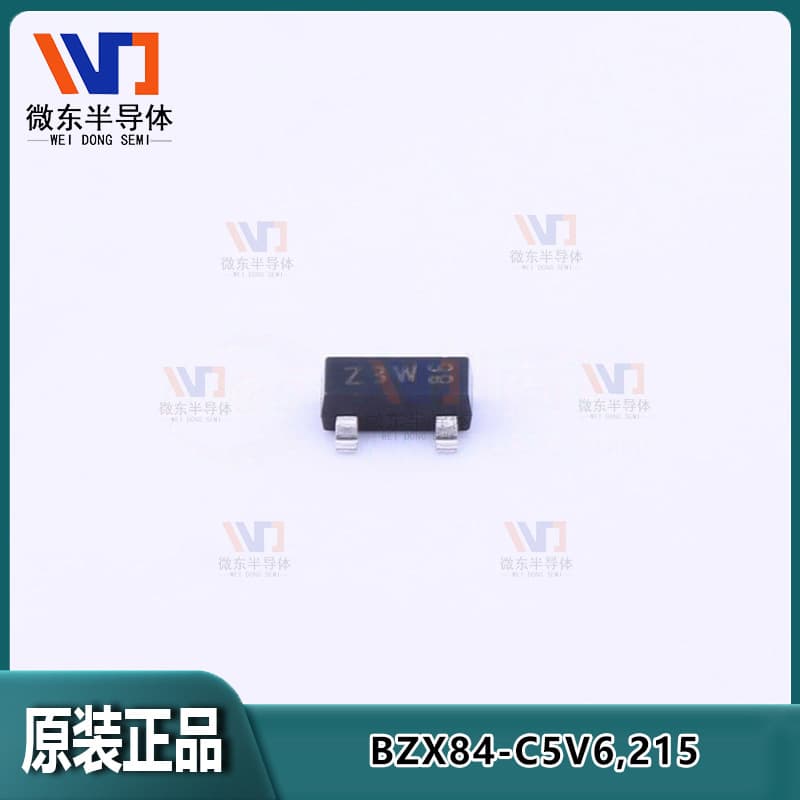 Nexperia Zener diode BZX84-C5V6,215, 5.6V, marking Z3W, SOT-23 package