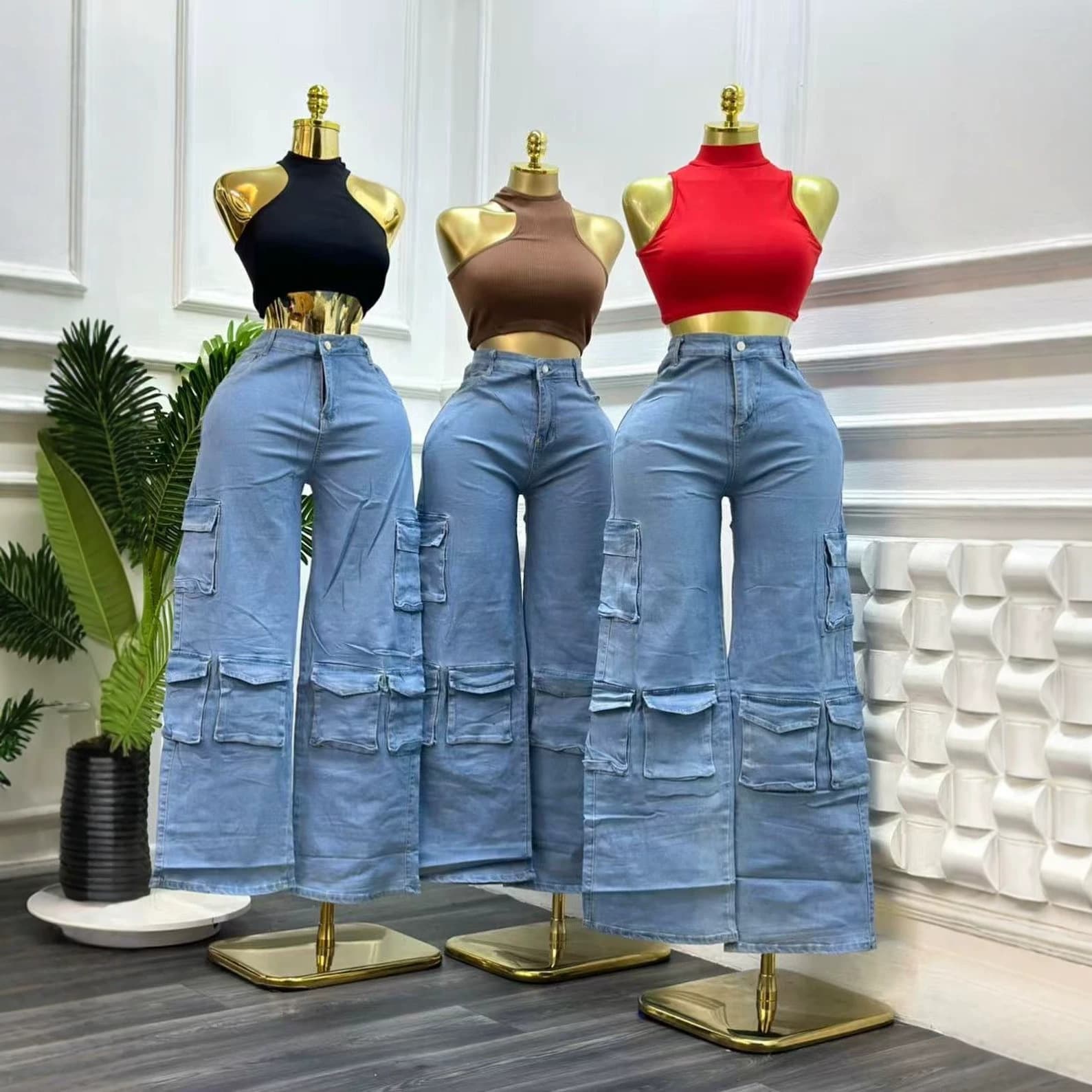Boyfriend jeans wholesale Women's wide-leg jeans Women's Jeans