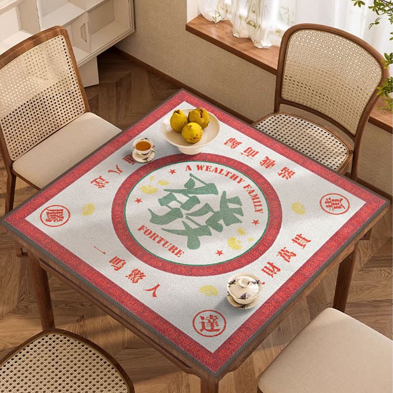 Mahjong tablecloth mat thickened silencer hand rub mahjong table mat square square tablecloth poker special mat