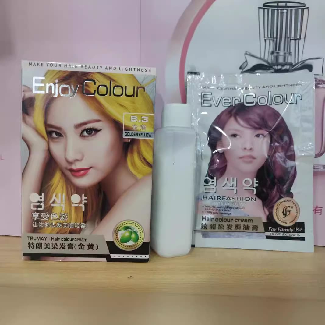 Telangmei Hair Dye Vibrant Color Black Scalp Hair Color Small Box White Coverage Plant-Based