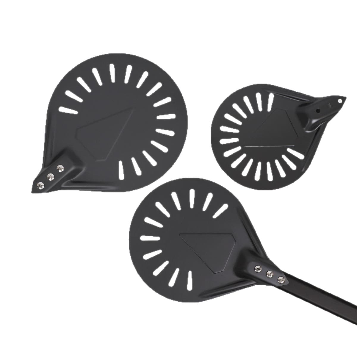 Wholesale 7/8/9/10 Inch Aluminum Round Pizza Peel Perforated Flipping Pizza Belt Detachable Handle