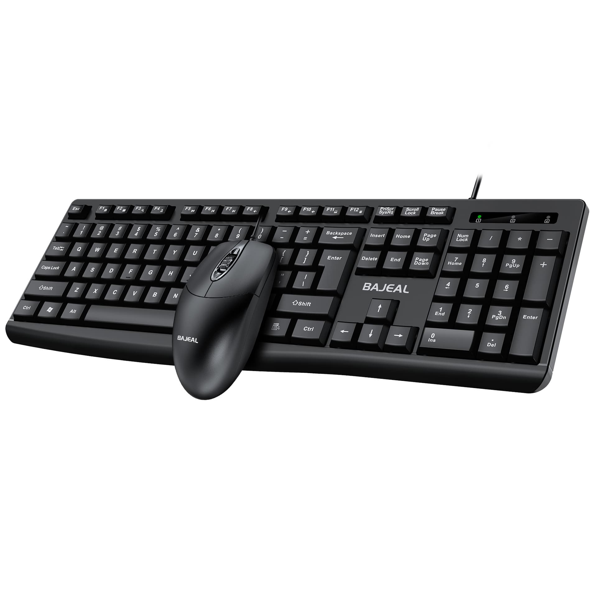 BAJEAL T650 keyboard and mouse set USB+USB business office usb wired computer keyboard and mouse set