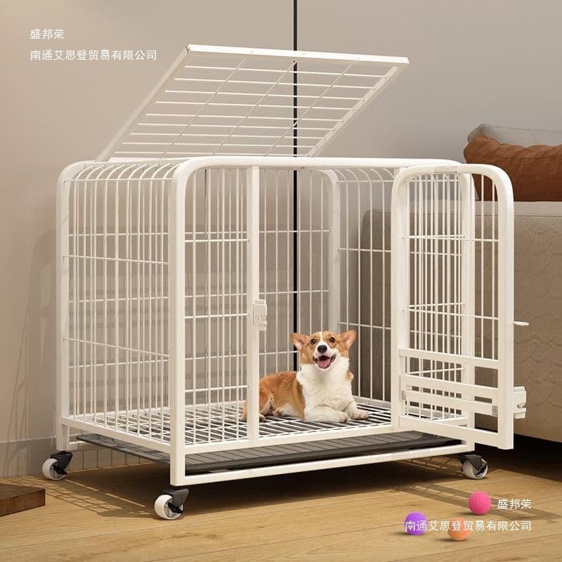 Dog cage small dog pet dog cage Teddy Shiba Inu Corgi Bichon French Bulldog with toilet medium dog dog cage