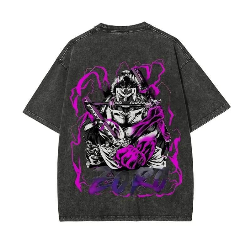 Cross-border European size pure cotton ONE PIECE printed short-sleeve T-shirt, casual summer unisex streetwear