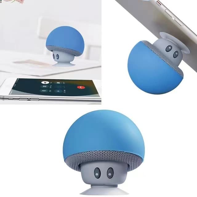 Original Factory Mini Bluetooth Speaker Mushroom Head Portable Bluetooth Small Speaker Waterproof Suction Cup Phone Holder Speaker