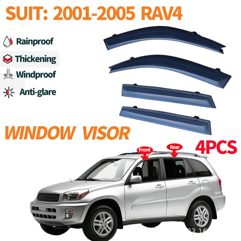 Suitable for Toyota Rav4 2001-2005 Side Clip-On Window Sun Rain Visor