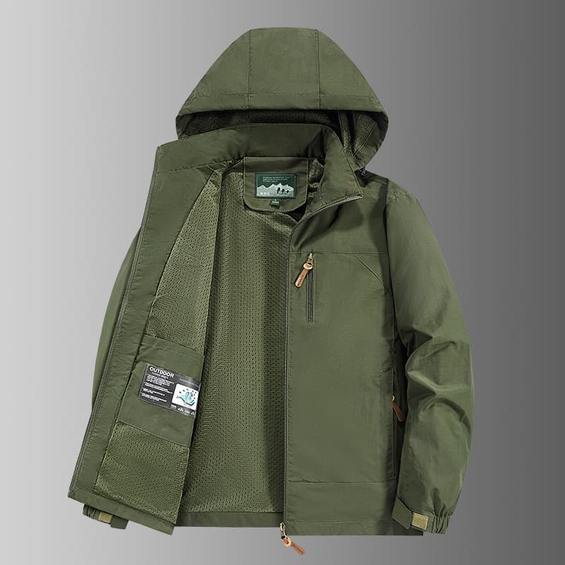 2025 Plus Size M-6XL Cross-Border Autumn/Winter Outdoor Single-Layer Windproof Hooded Casual Jacket Sports