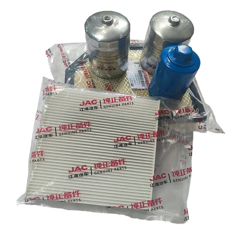 Compatible with JAC Shuailing T6 T8 Air Filter, AC Filter, Oil Filter, Diesel Filter Element Maintenance Filter Kit 2.0 National V