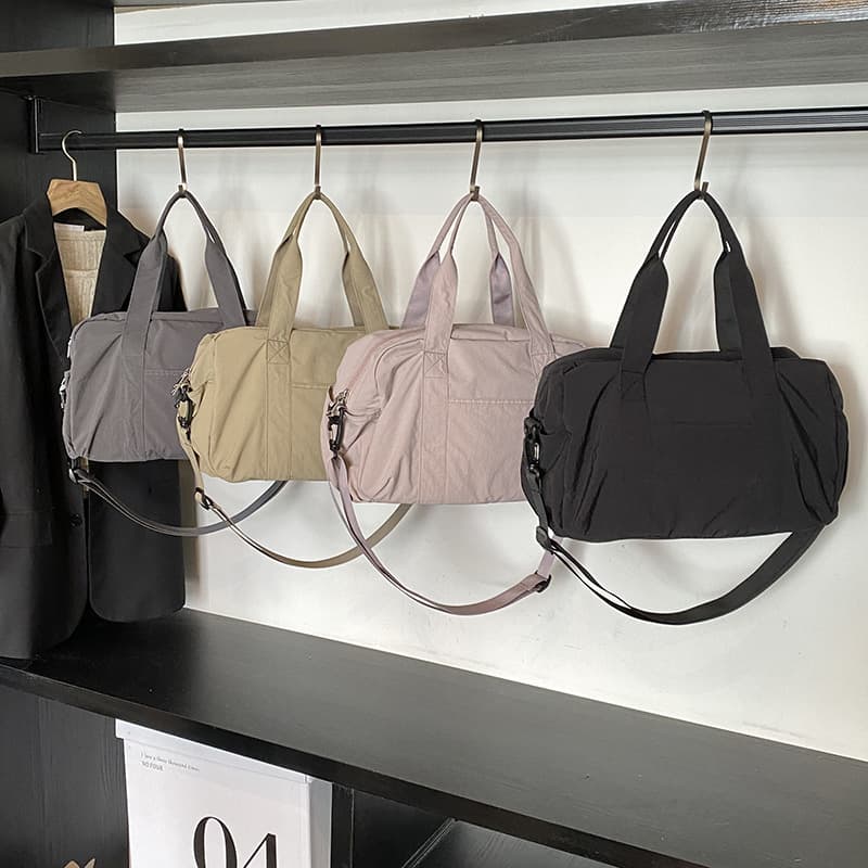 Cross-border Korean-style Ins Canvas Bag Women Large Capacity Handbag Student Business Travel Crossbody Bag Travel Bag Portable