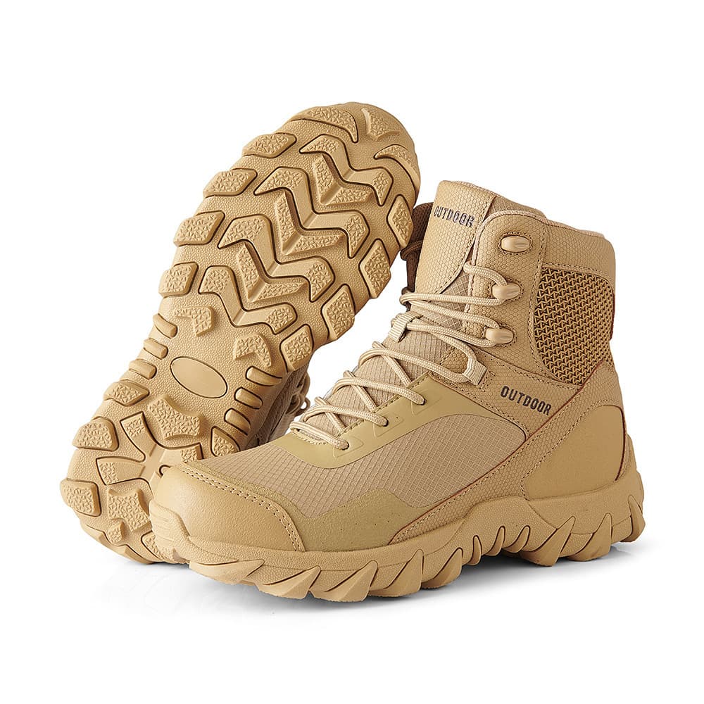 2025 Cross-border Large Size Outdoor Men's Shoes Field Training Snow Boots Mid-top Hiking Shoes Mens shoes
