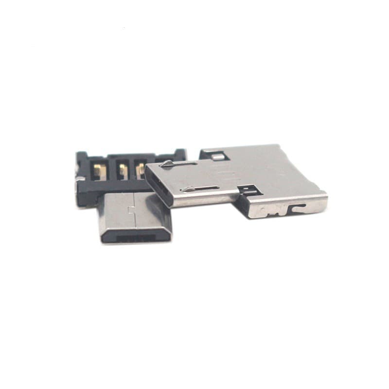 Metal plate Android OTG adapter V8 micro USB to USB adapter Android phone USB flash drive converter