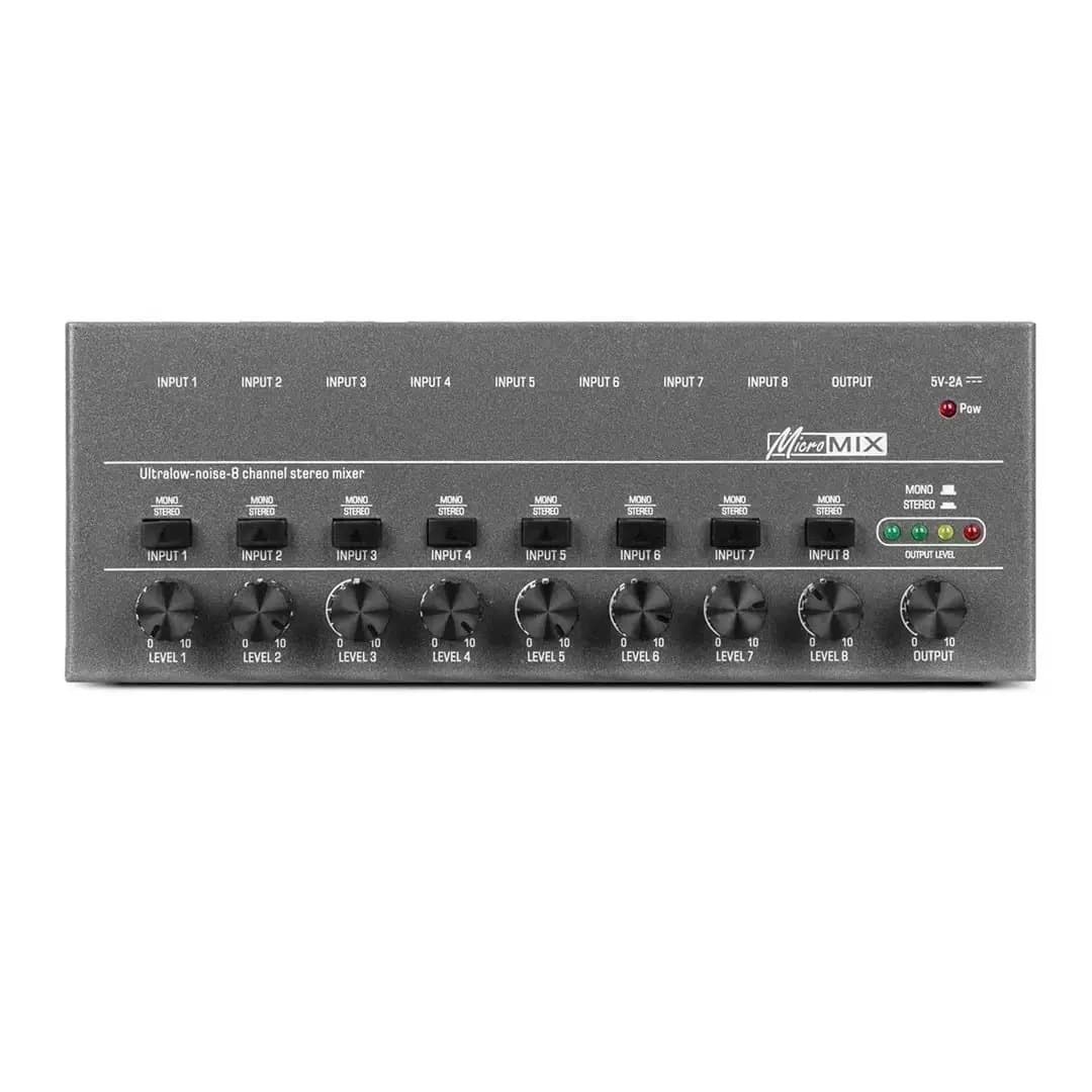 Cross-Border Six-Channel Audio Mixer Mono Stereo Switch Mini Signal Sound Card Small Mixing Console