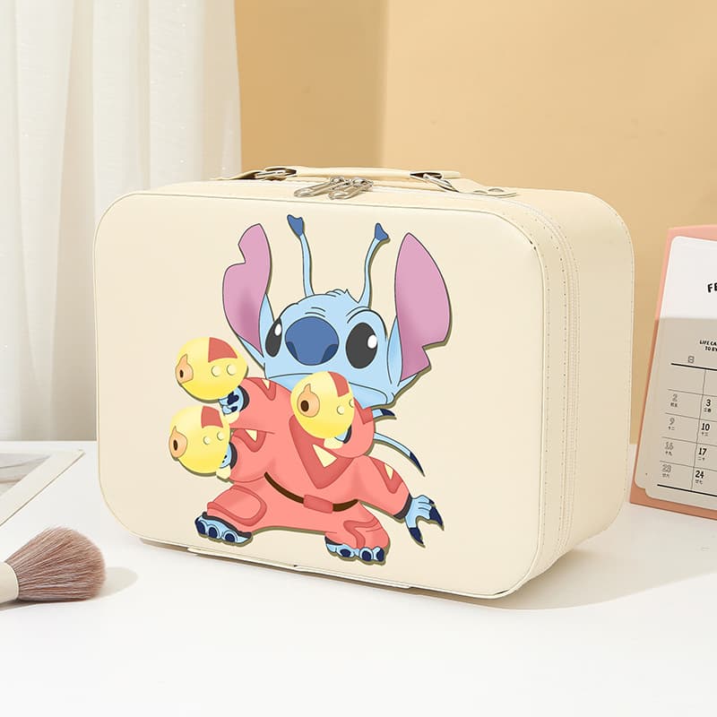 Cartoon Handheld Makeup Case Stitch Storage Bag Kids Birthday Gift Box Large Capacity Panda Makeup Bag