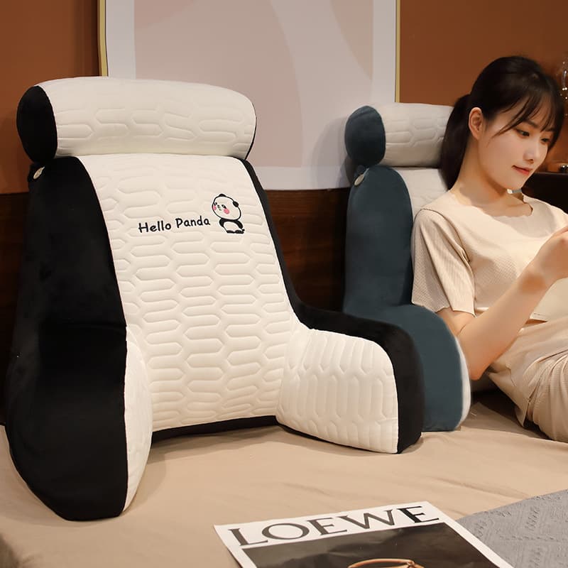 Lumbar Support Cushion Latex Office Chair Backrest Soft Cushion for Bed Headboard Elderly Back Support Window Seat Cushion Animal Pillow