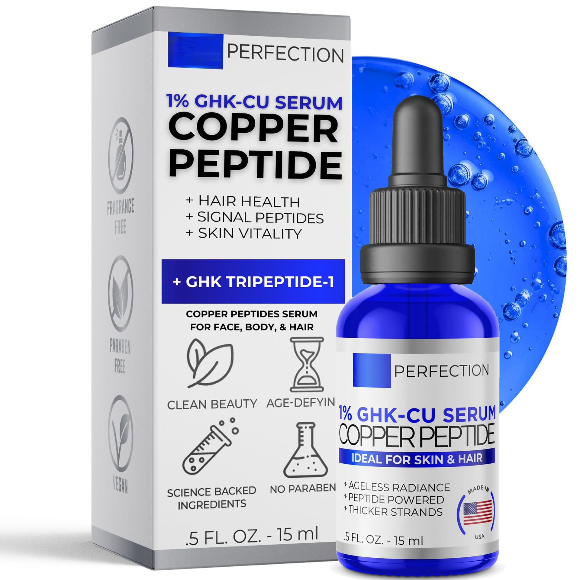 Cross-border Oligopeptide Blue Copper Peptide Facial Serum Daily Facial Care