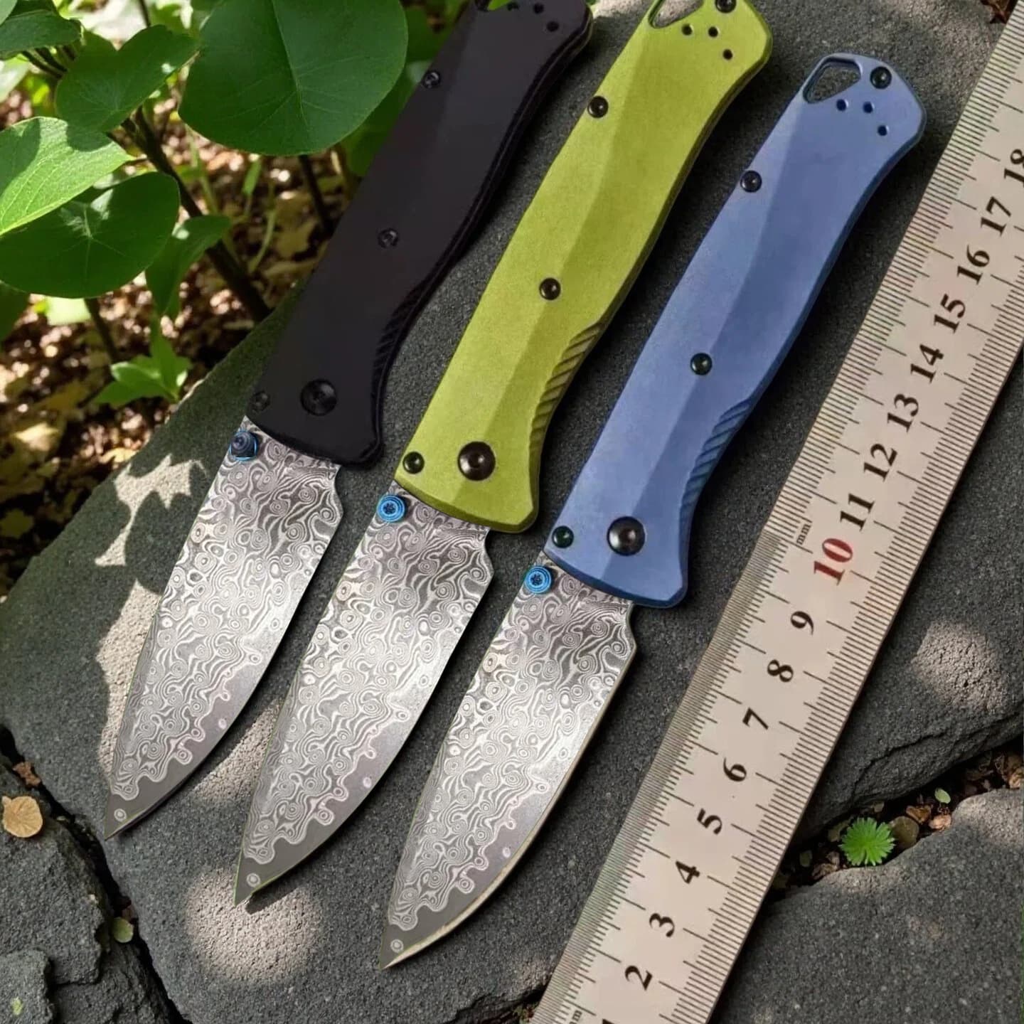Benchmade 535 Damascus Steel Outdoor Folding Knife Camping Portable Everyday Pocket Knife Outdoor Tool