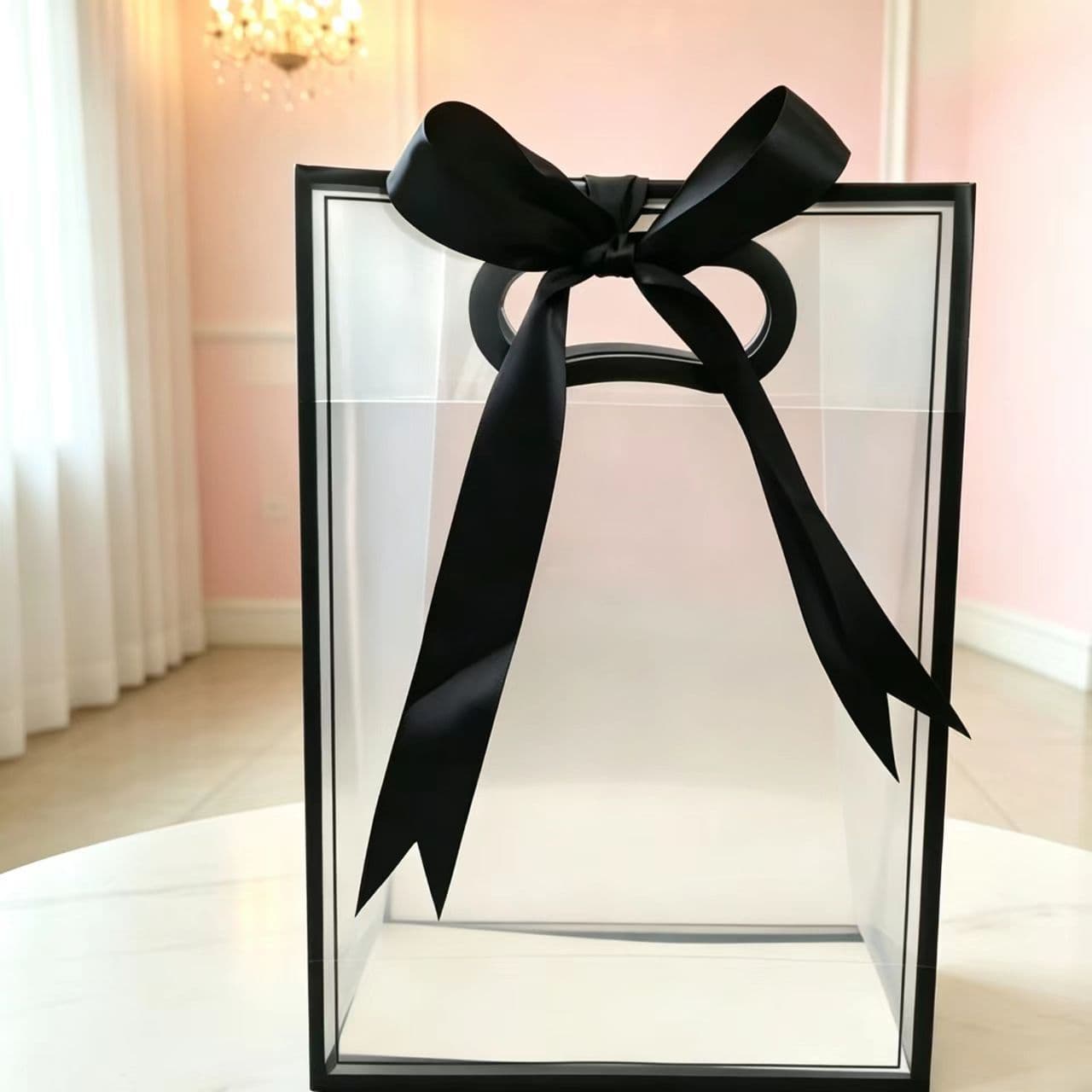 Creative Small Handheld Gift Bag, Simple Style Transparent Souvenir Bag, Factory Direct New Plastic Tote Bag