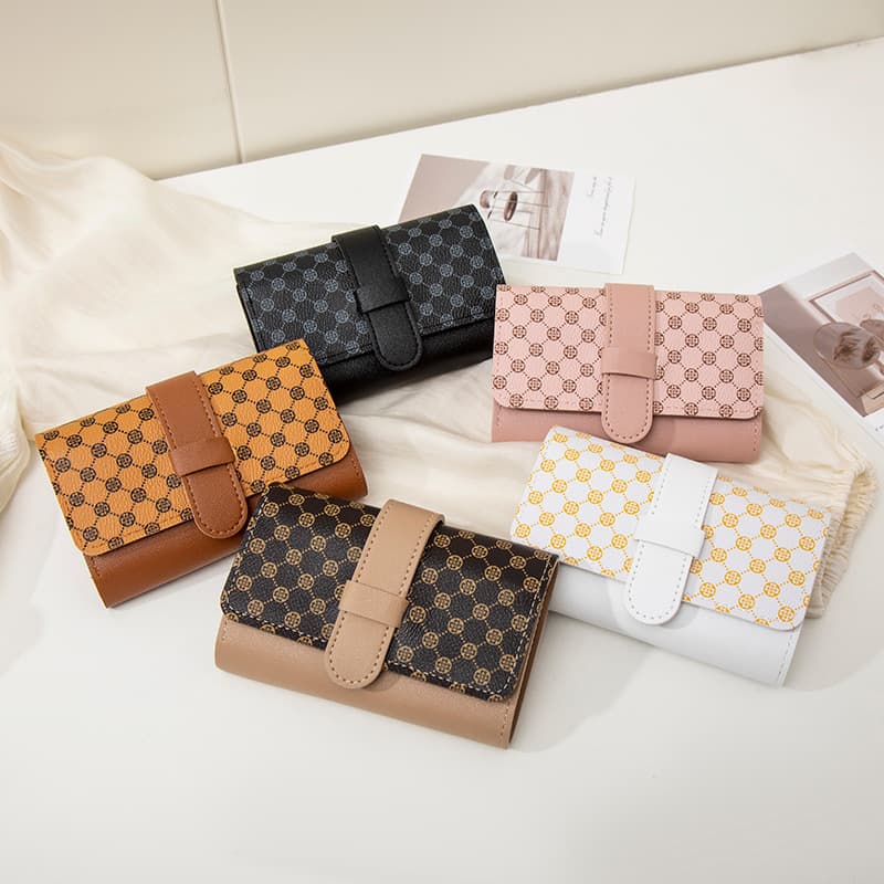 Women's Short Wallet 2025 New Fashion Korean Style Trendy Fresh Cute Small Wallet Clutch Coin Purse