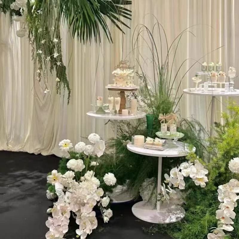 New Wedding Dessert Stand Welcome Area Arrangement Wedding Prop Iron Art Dessert Table Round Table Party Arrangement Dessert Rack