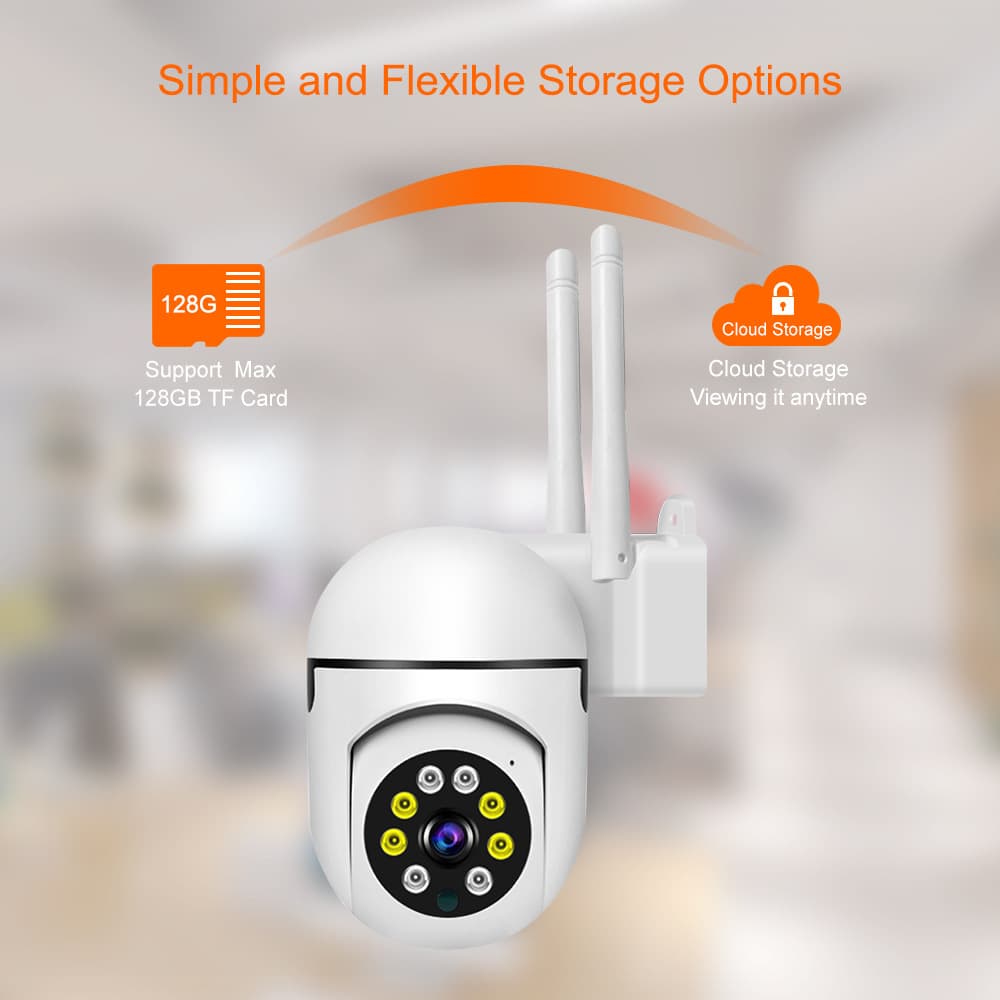 Tuya Indoor Home Small Dome Camera 360 Degree Wireless WiFi Wall Mount TUYA Security Surveillance Camera