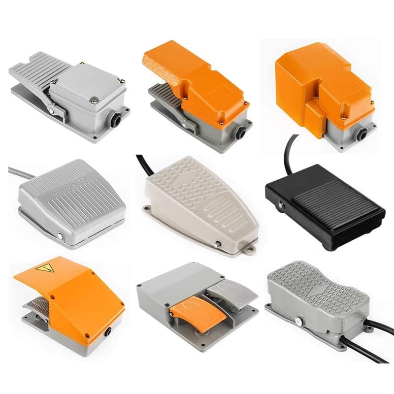 Factory Supply TFS-201 Foot Switch EKW5A-B Pedal Switch with Wire 220V Wholesale Foot Switch