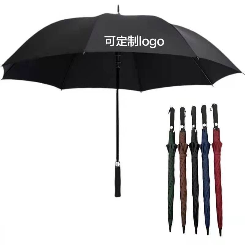 Wholesale Umbrellas with Logo Printing, Advertising Umbrellas, Long Straight Handle Umbrellas for Men and Women, Dual-purpose for Sunny and Rainy Days, Large Black Gift Umbrellas, Hotel Custom Printing